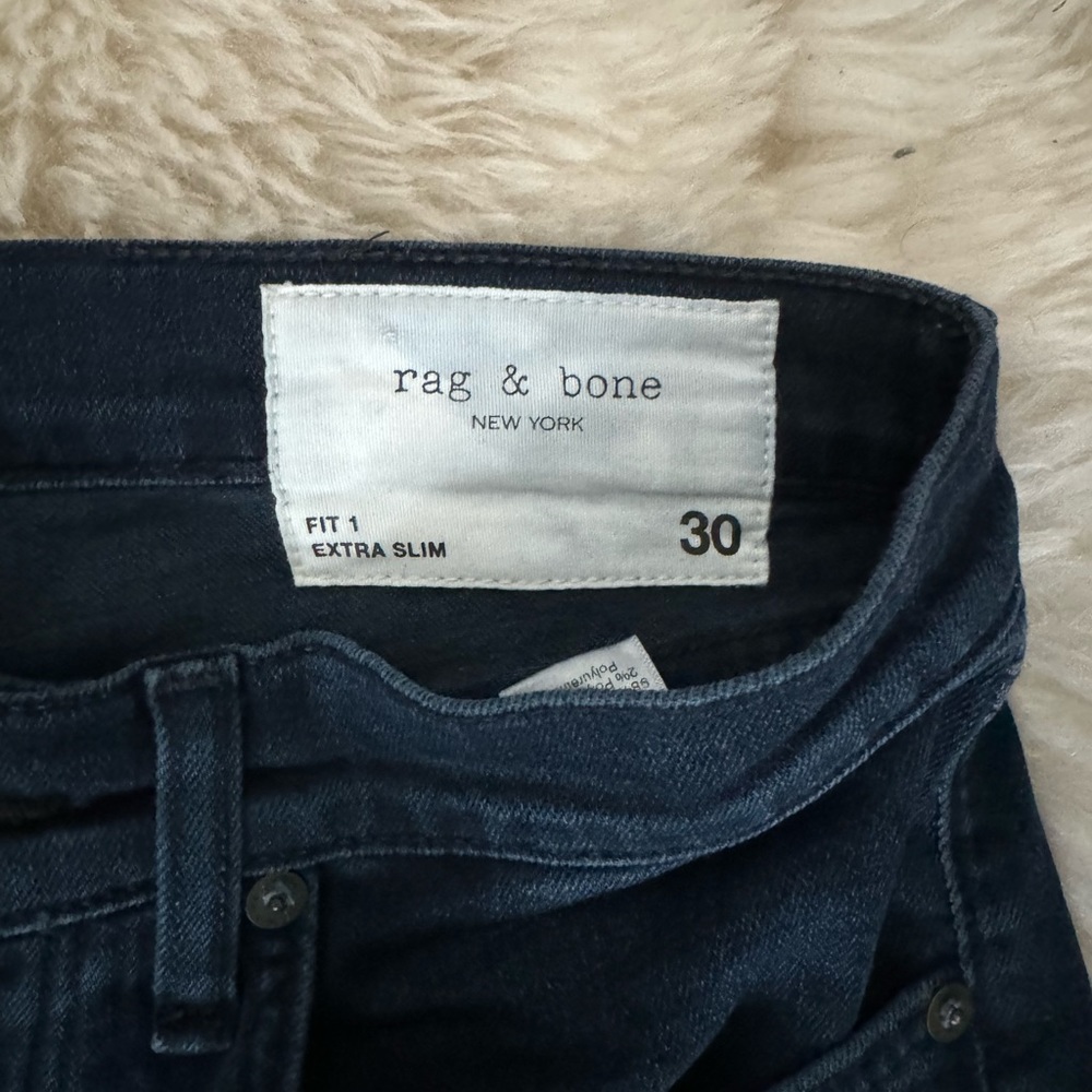 Rag & Bone Extra Slim Fit 1 30 dark wash jeans